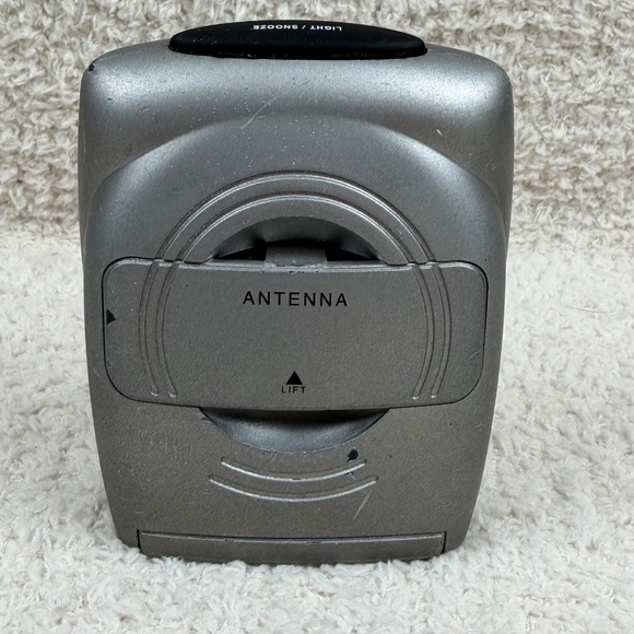 Howard Miller 645-506 Digital Atomic Radio Controlled Alarm Clock Silver Tone - Picture 2 of 5